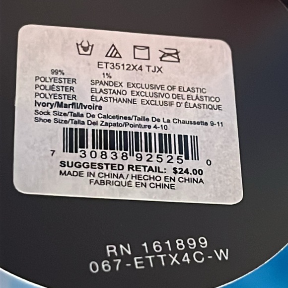 New women Ellen Tracy 4 pair socks pack NEW NWT - Picture 4 of 11